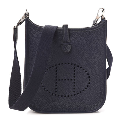 Hermes Taurillon Clemence Amazone Evelyne TPM Bleu Nuit Bleu Indigo 1 of 10