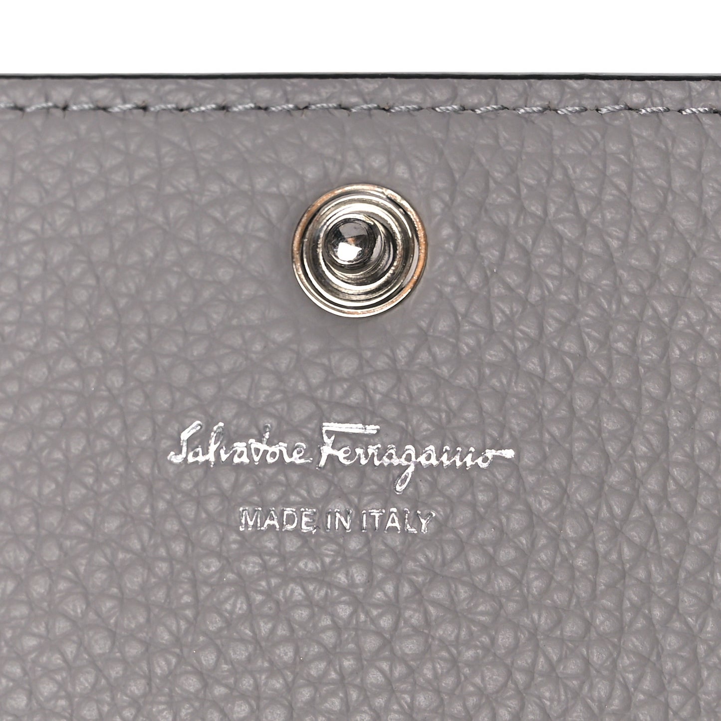 Calfskin City Wallet On Chain Rhinoceros