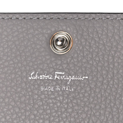 Salvatore Ferragamo Calfskin City Wallet On Chain Rhinoceros 6 of 9