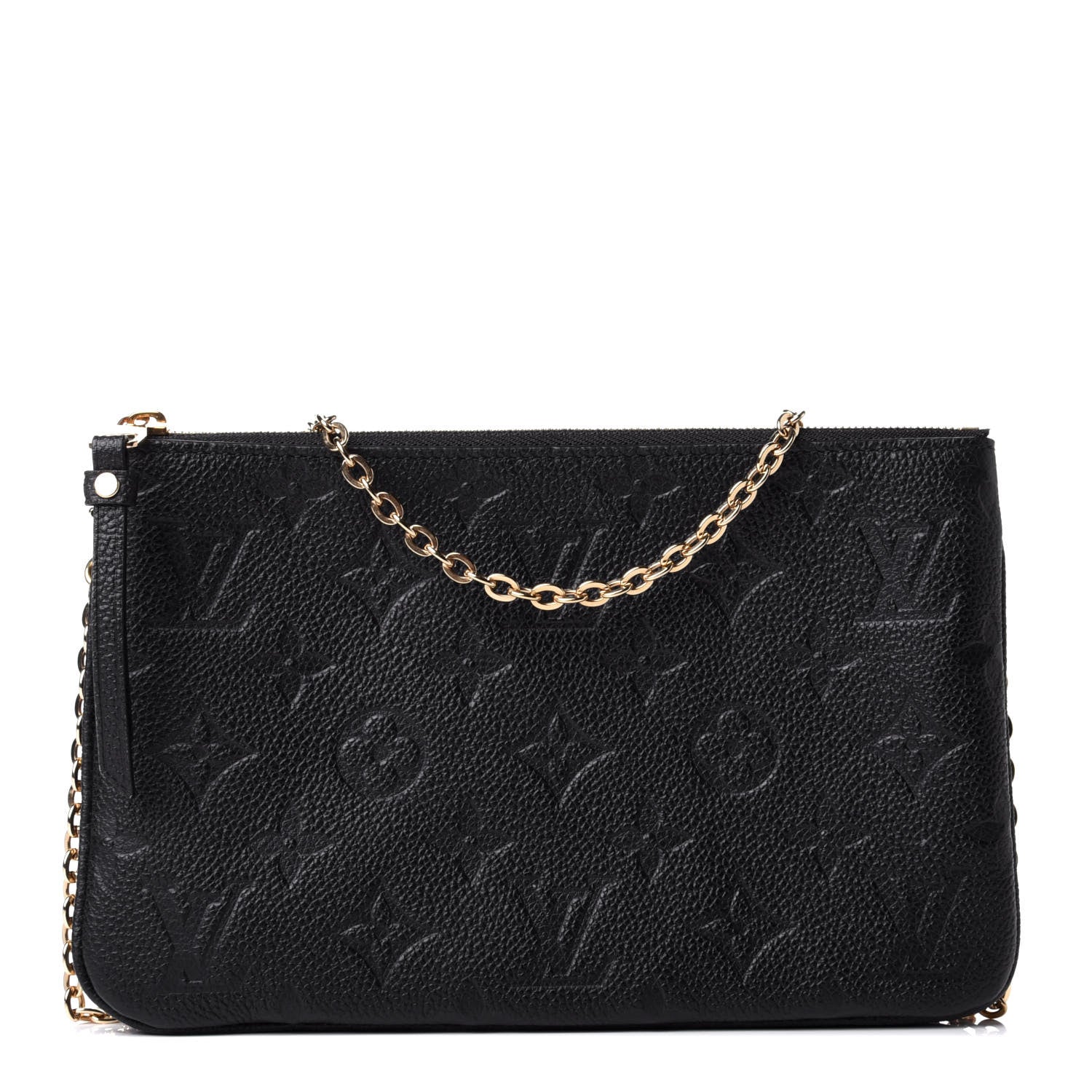 Louis Vuitton Empreinte Double Zip Pochette Black 1 of 4
