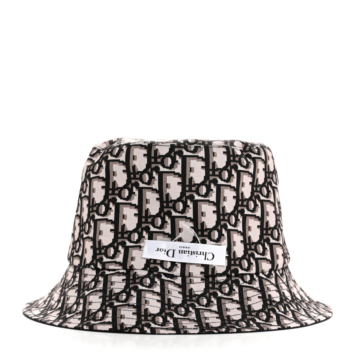 Christian Dior Nylon Oblique Reversible Teddy-D Brim Bucket Hat Beige 5 of 10