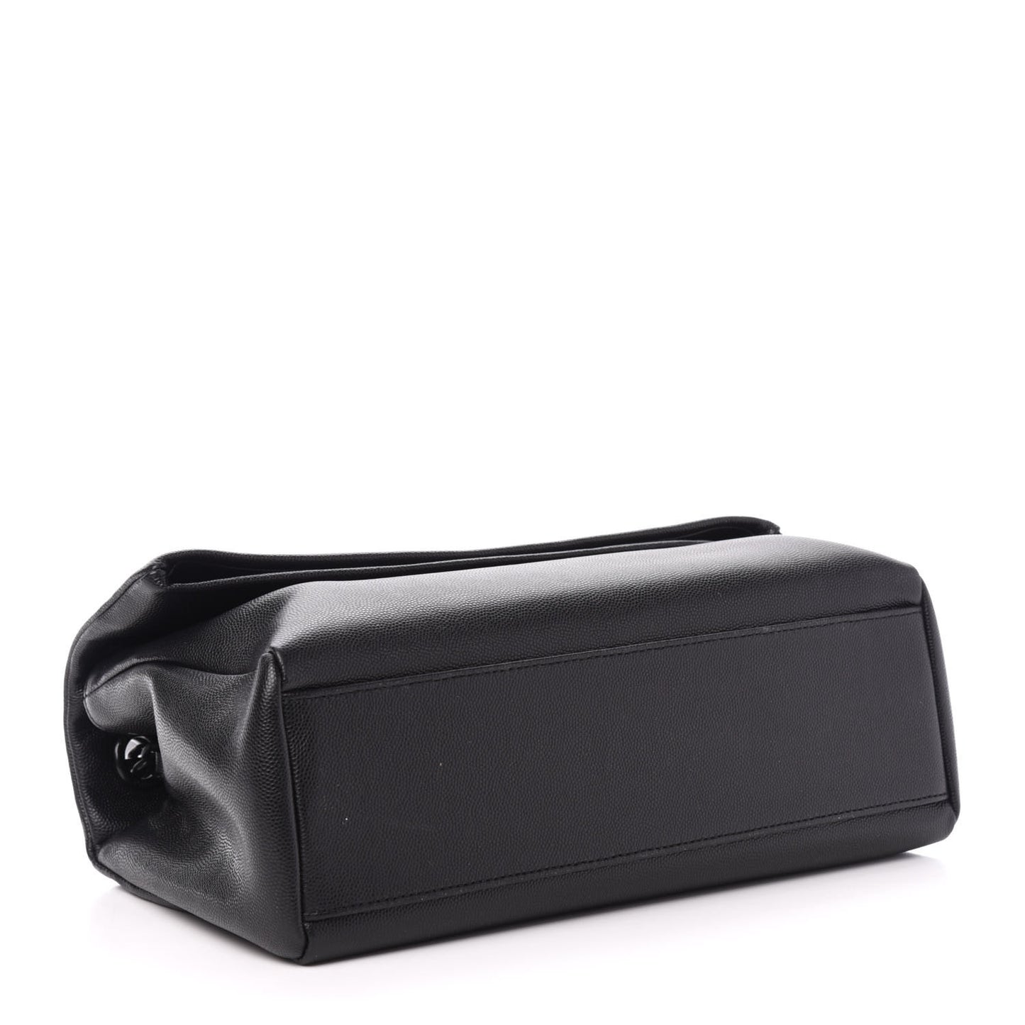 Grain De Poudre Medium West Hollywood Monogram Fold-Over Black