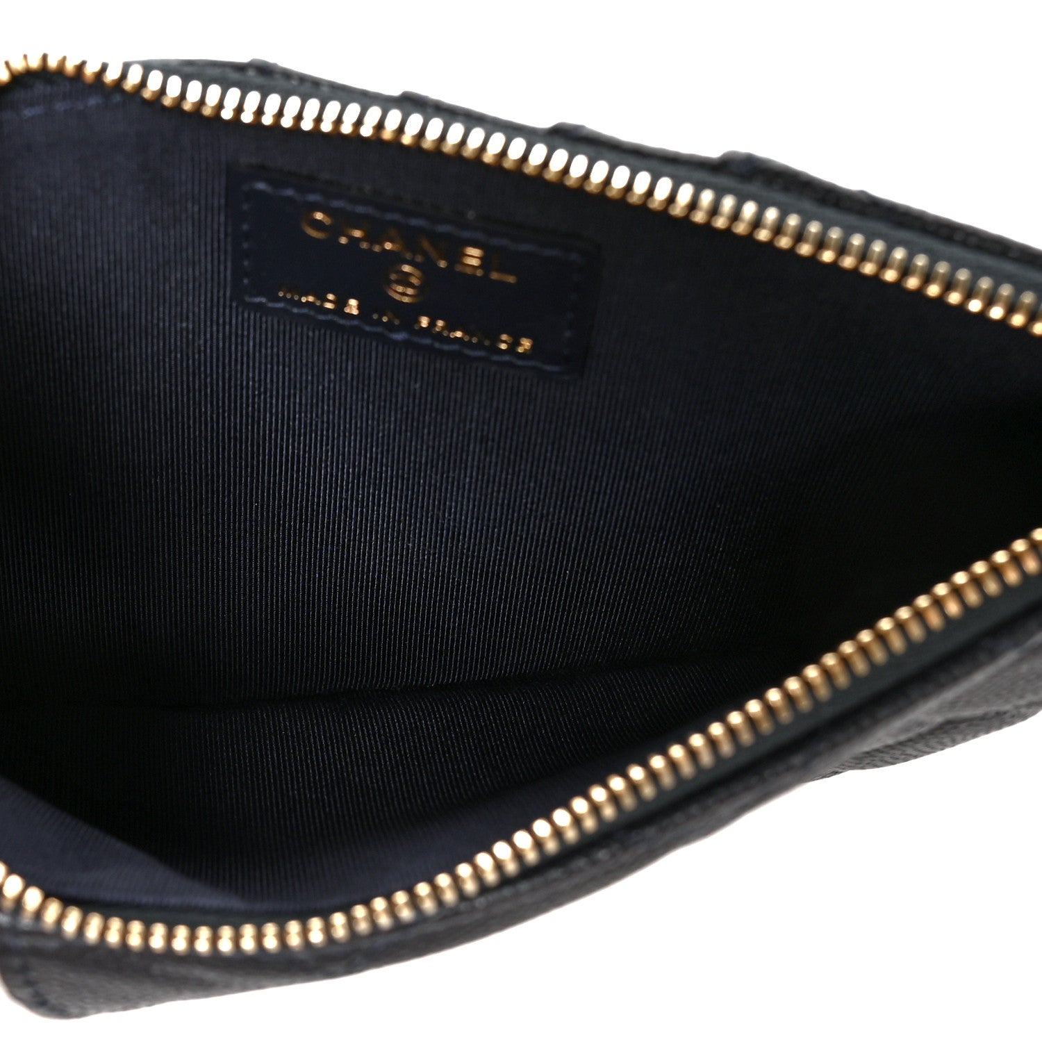 Chanel Caviar Quilted Classic Flat Wallet Pouch Black 5 of 9