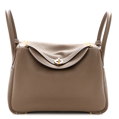 Hermes Taurillon Clemence Lindy 30 Etoupe 1 of 10