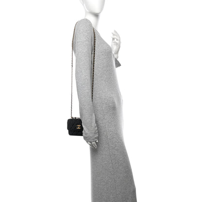 Chanel Lambskin Quilted Dynasty Flap Phone Holder With Chain Black 2 of 12