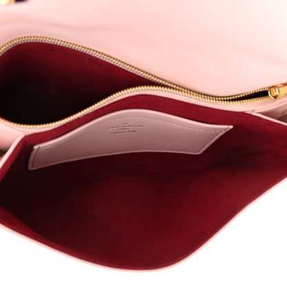 Louis Vuitton Lambskin Embossed Monogram Pochette Coussin Rose 5 of 12