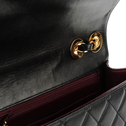 Chanel Lambskin Quilted Jumbo Flap Black 8 of 9