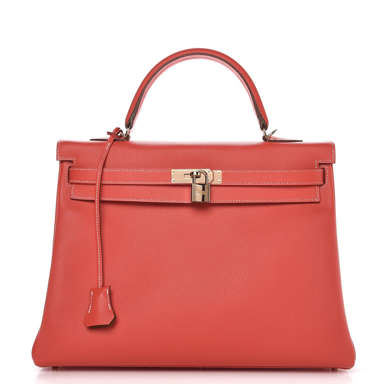 Hermes Epsom Verso Kelly Retourne 35 Rose Jaipur Gold 1 of 32