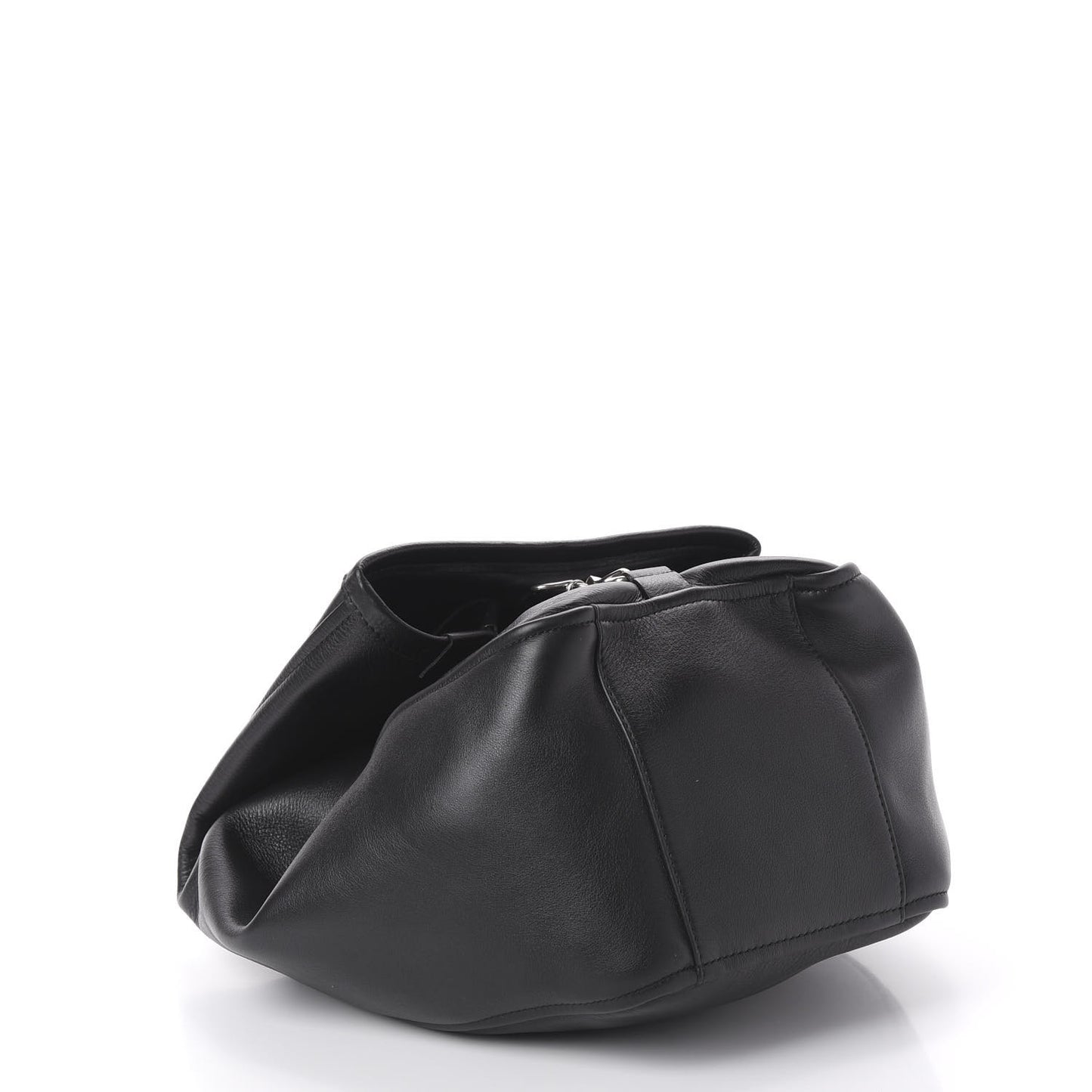Calfskin Convertible Shoulder Bag Black