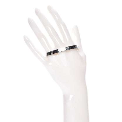 Cartier 18K White Gold LOVE Bracelet 17 2 of 5
