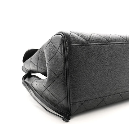 Chanel Grained Calfskin Stitched Urban Essentials Large Shopping Bag Black 9 of 10