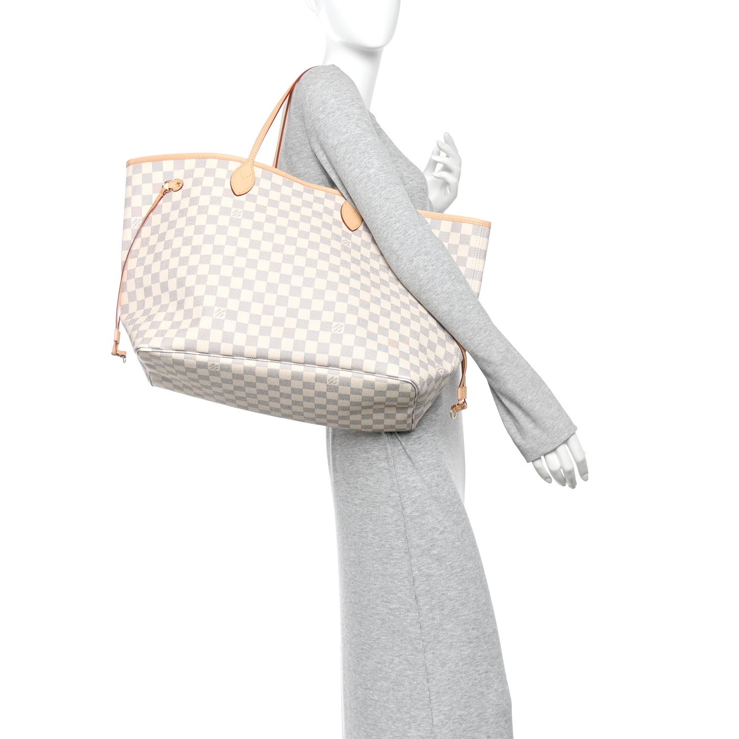 Damier Azur Neo Neverfull GM Rose Ballerine