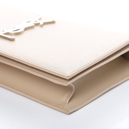 Saint Laurent Grain De Poudre Classic Kate Monogram Clutch Nude Powder 8 of 8