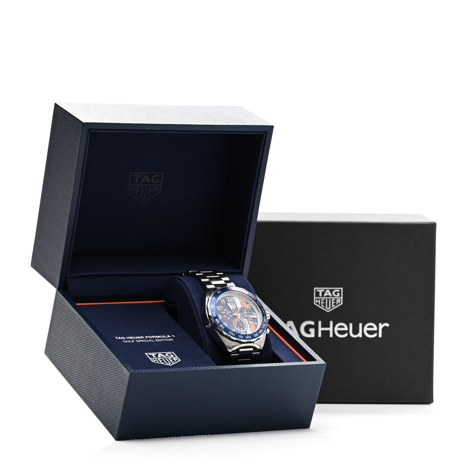 Tag Heuer Stainless Steel 43mm Formula 1 Chronograph Quartz Watch Blue CAZ101AT 5 of 5