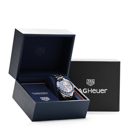 Tag Heuer Stainless Steel 43mm Formula 1 Chronograph Quartz Watch Blue CAZ101AT 5 of 5