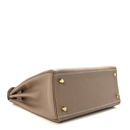 Hermes Togo Kelly Retourne 28 Etoupe 5 of 10