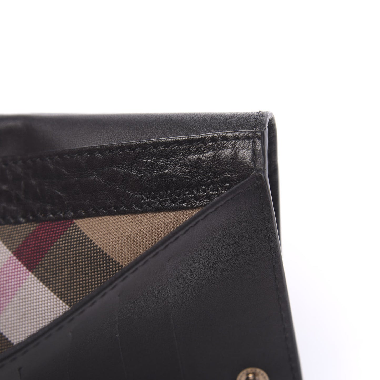 Grainy Calfskin Zip Wallet Black