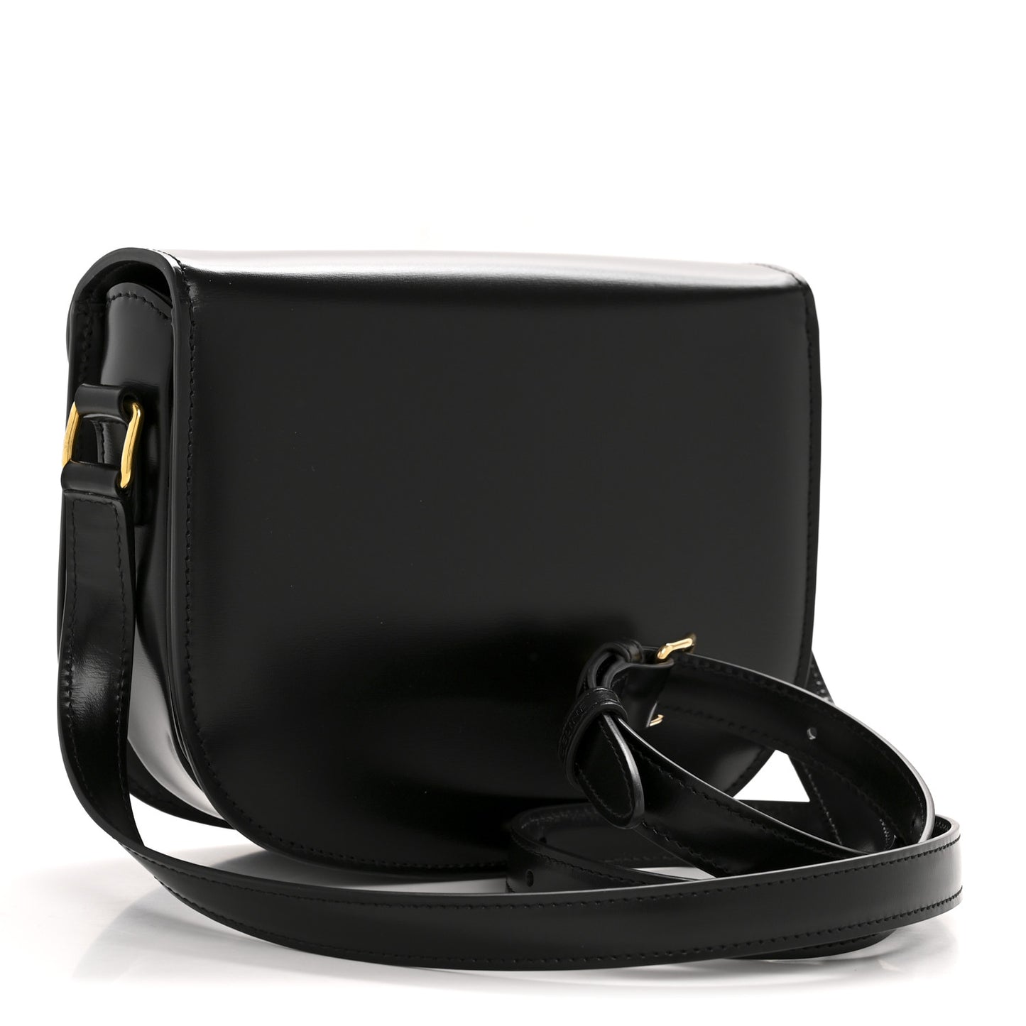 Shiny Calfskin Teen Besace Black
