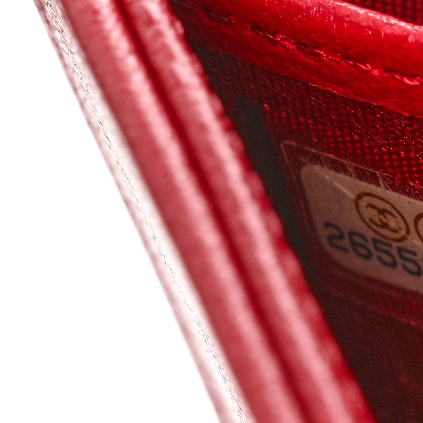 Sheepskin Quilted Mademoiselle Vintage Flap Wallet Red