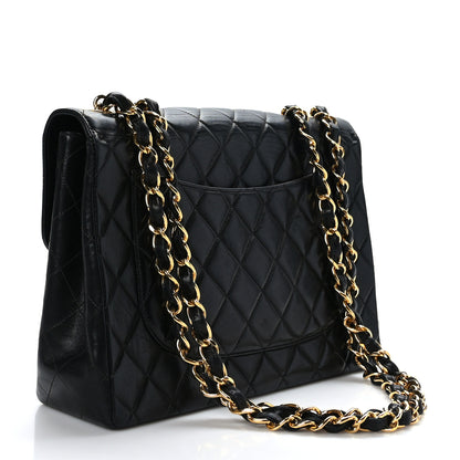 Chanel Lambskin Quilted Jumbo Single Flap Black 3 of 9