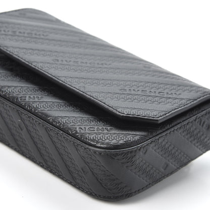 Givenchy Calfskin Chain Embossed Bond Pouch with Chain Black 6 of 8