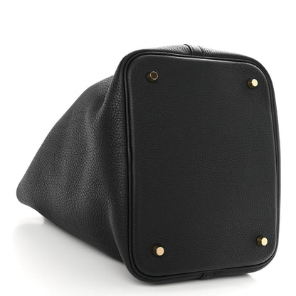 Hermes Taurillon Clemence Picotin Lock 22 MM Black 4 of 10