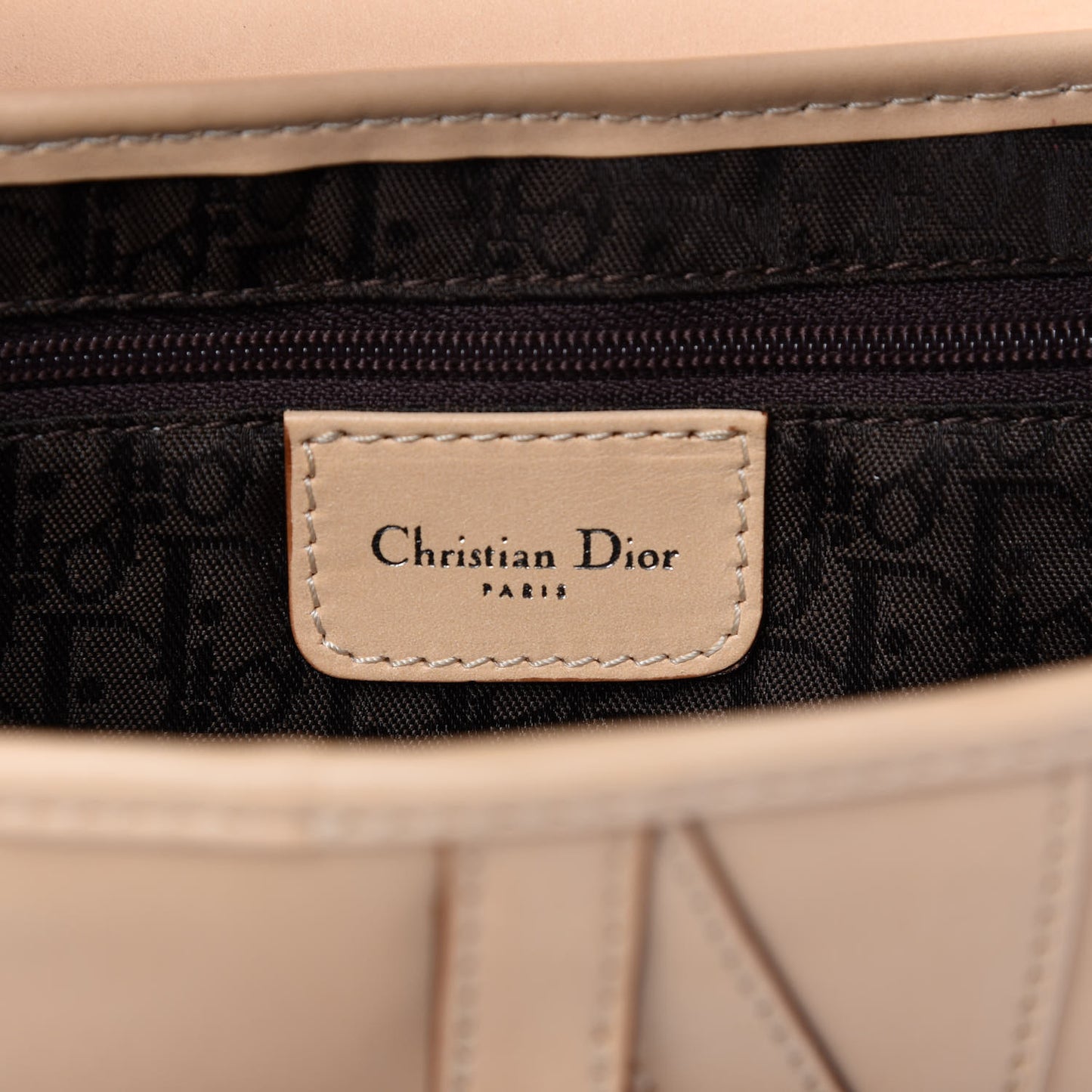 Calfskin Saddle Bag Beige