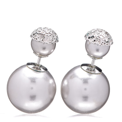 Christian Dior Mise En Dior Tribal Earrings Grey 1 of 5