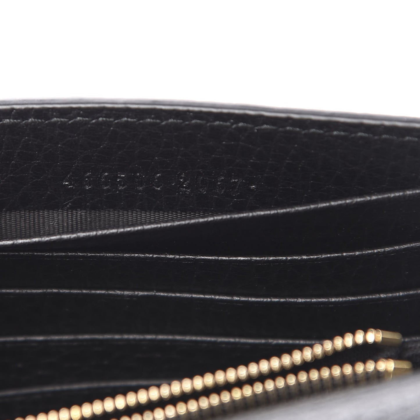 Dollar Calfskin Medium Betty Chain Wallet Black
