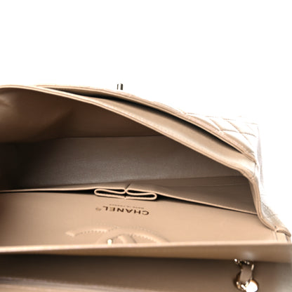 Chanel Iridescent Caviar Quilted Medium Double Flap Dark Beige 5 of 10