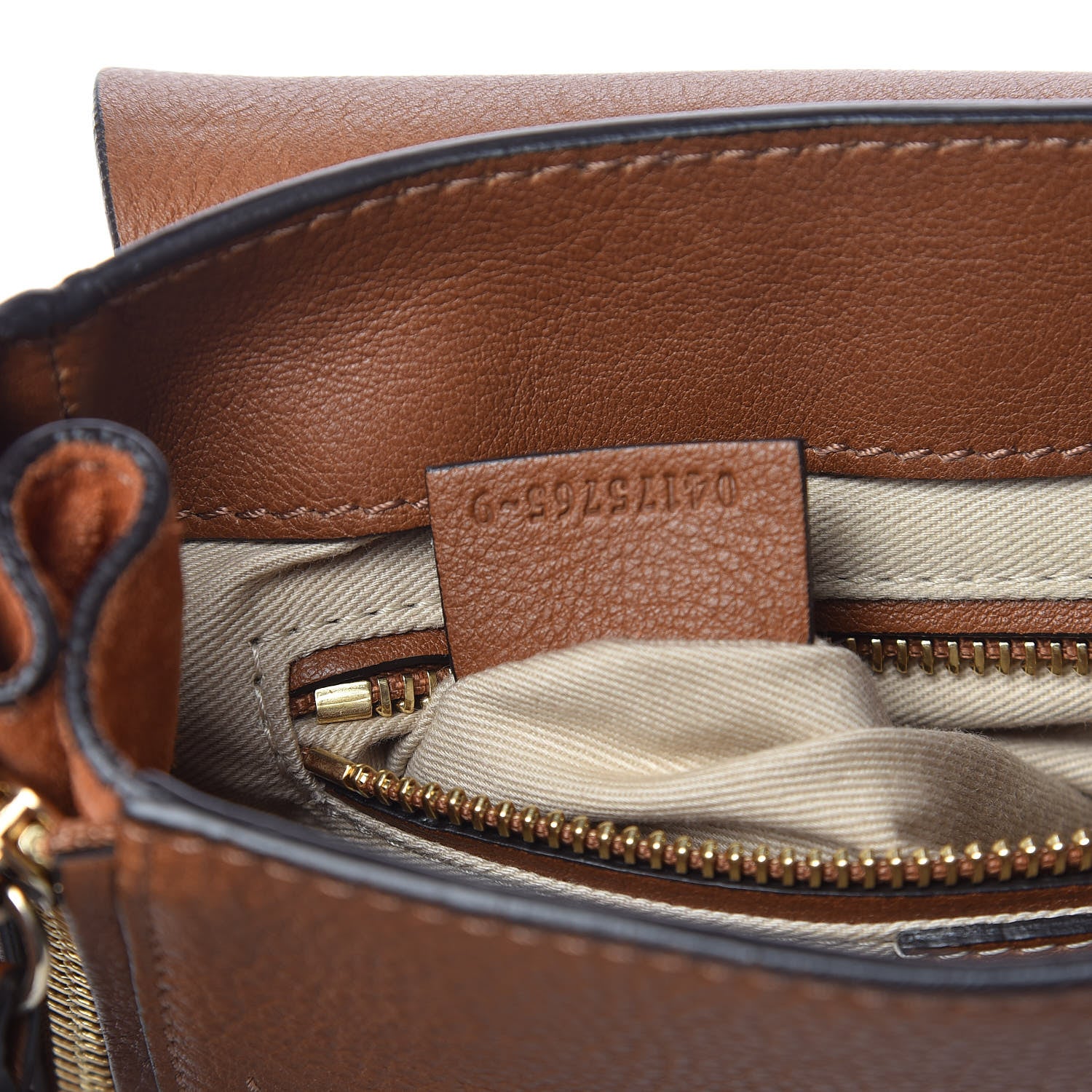 Chloe Suede Calfskin Small Faye Backpack Tobacco 8 of 10