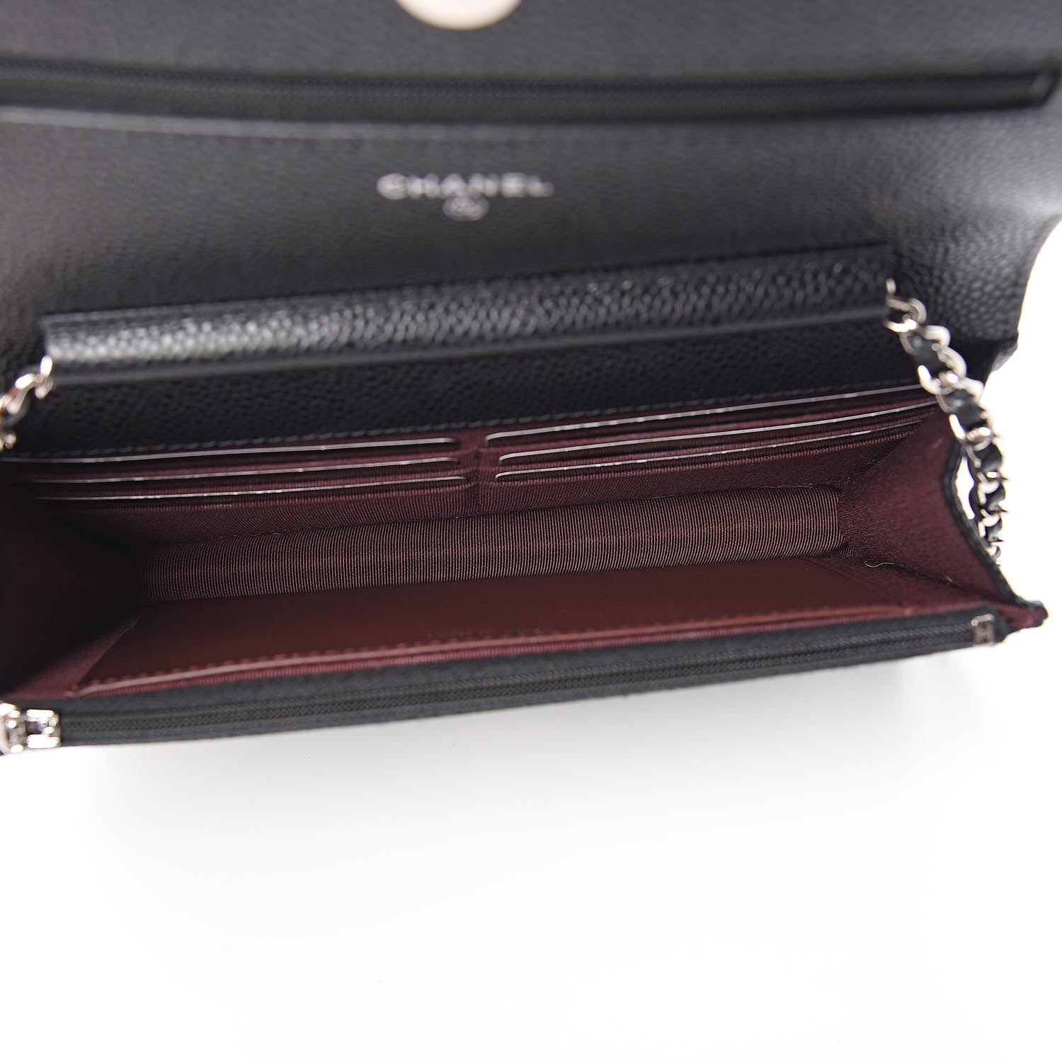 Chanel Caviar Quilted Wallet On Chain WOC Black 5 of 12