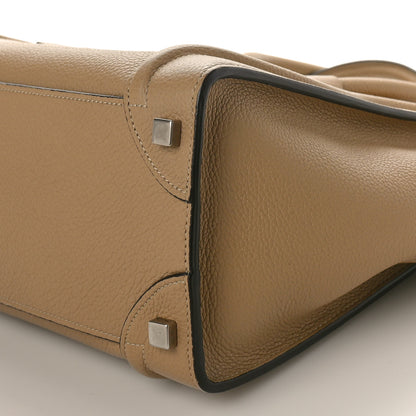 Celine Drummed Calfskin Micro Luggage Dune 10 of 11