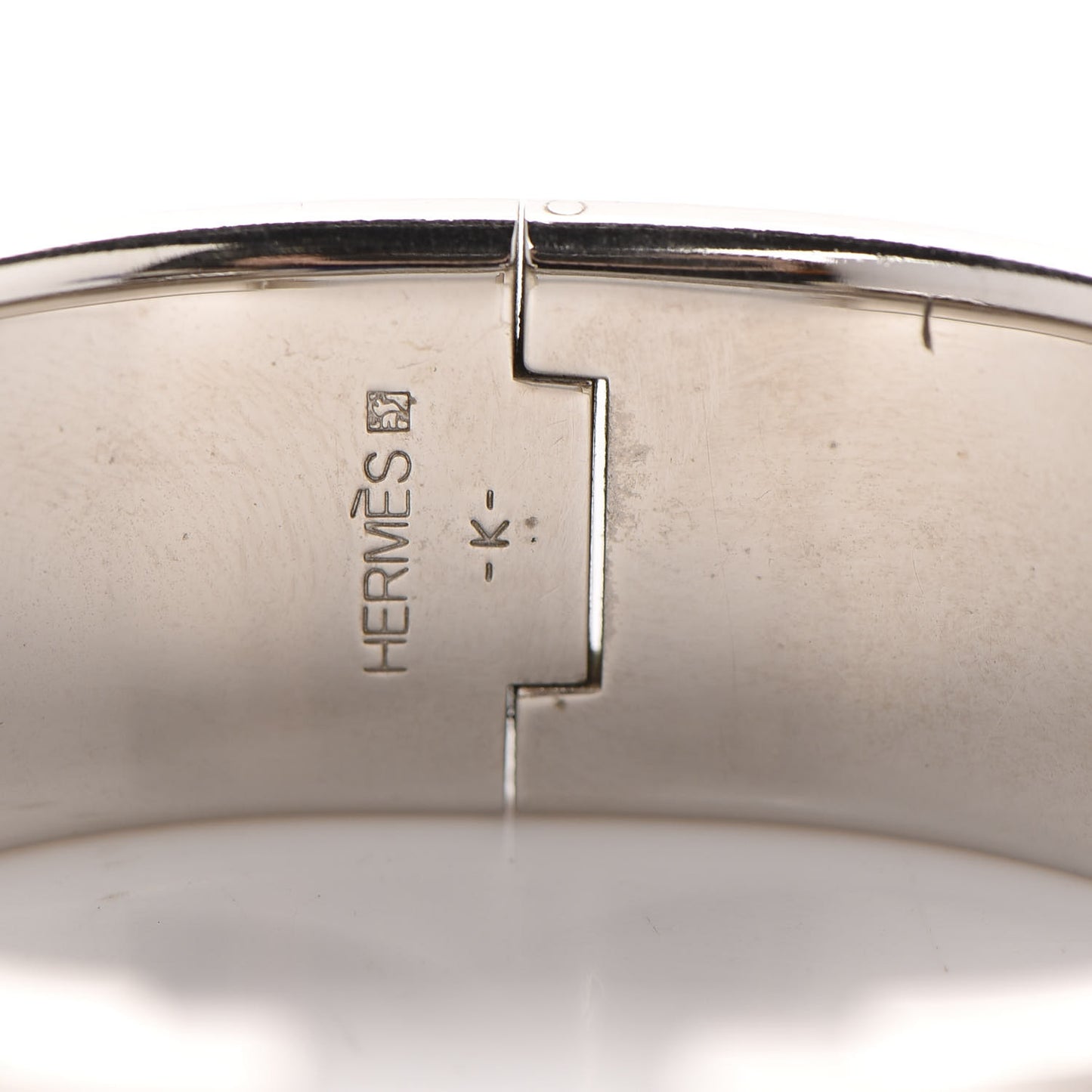 Enamel Wide Clic Clac H Bracelet PM Rose Poudre