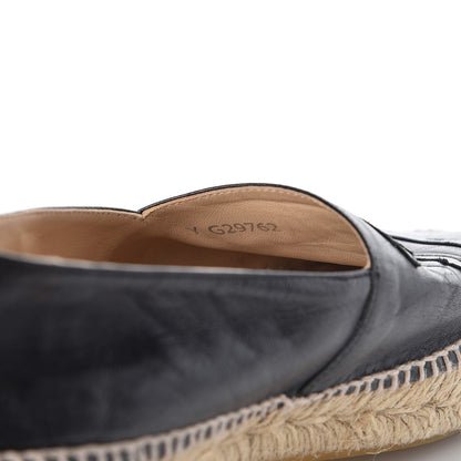 Chanel Lambskin CC Espadrilles 38 Black 12 of 22