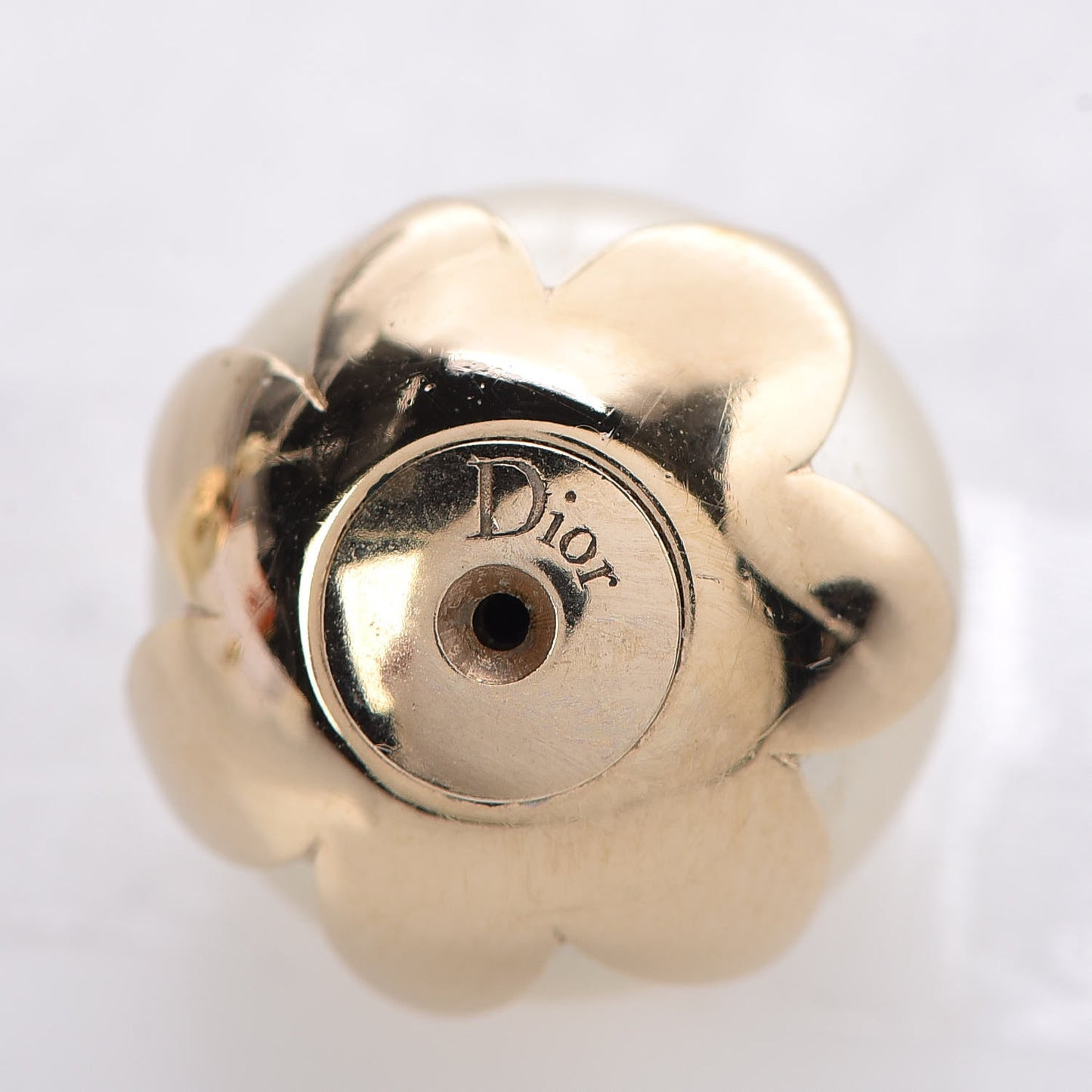 Pearl Mise En Dior Tribal Earrings Gold