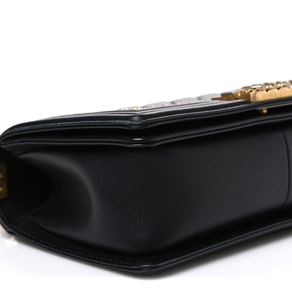 Chanel Lambskin Quilted Medium Chain Around Boy Flap Black 8 of 9