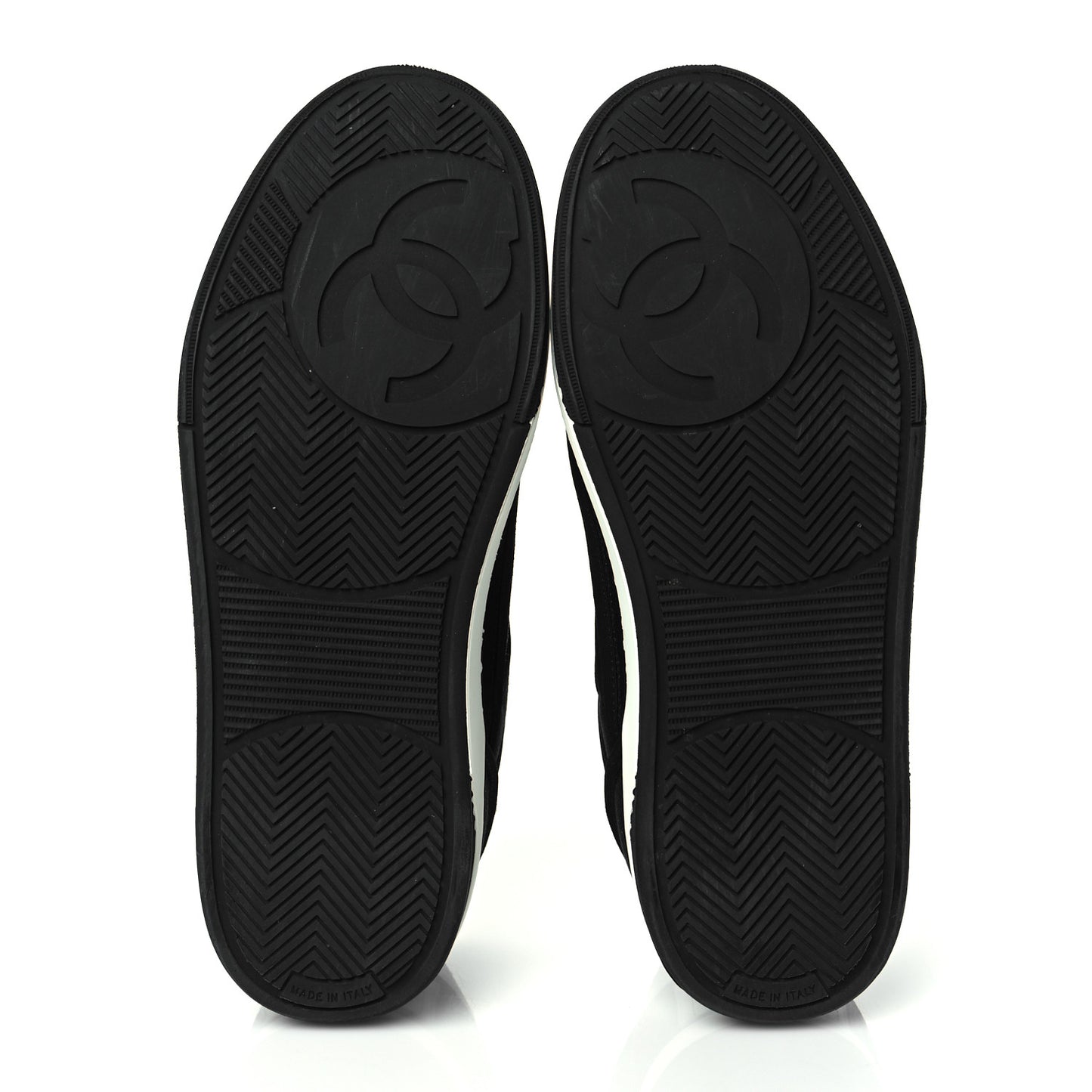 Fabric Womens Logo Sneakers 38 Black White