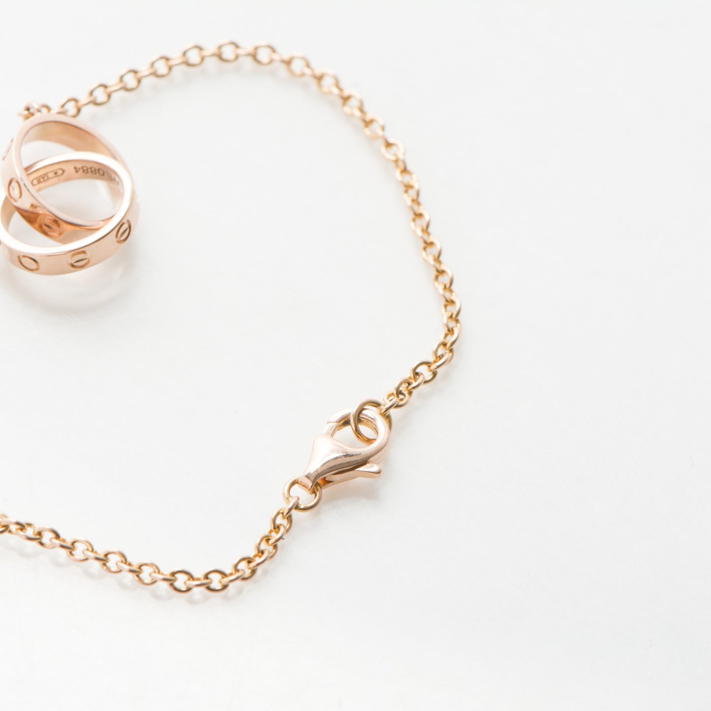 18K Pink Gold Interlocking LOVE Bracelet
