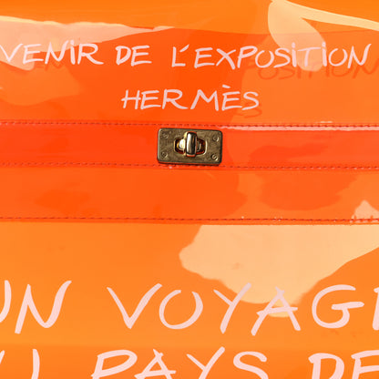 Hermes Vinyl Souvenir De L'Exposition Kelly Orange 7 of 12
