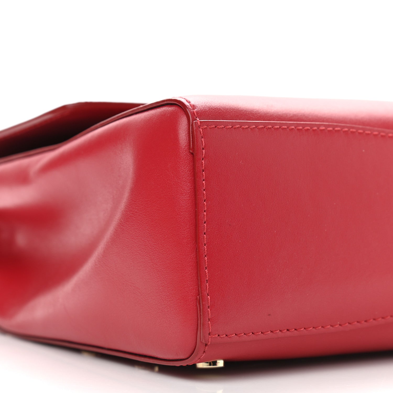 Jimmy Choo Smooth Calfskin Studded Lockett Shoulder Bag Red 7 of 8