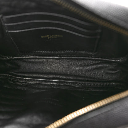Saint Laurent Grain De Poudre Matelasse Monogram Mini Lou Camera Bag Black 5 of 10
