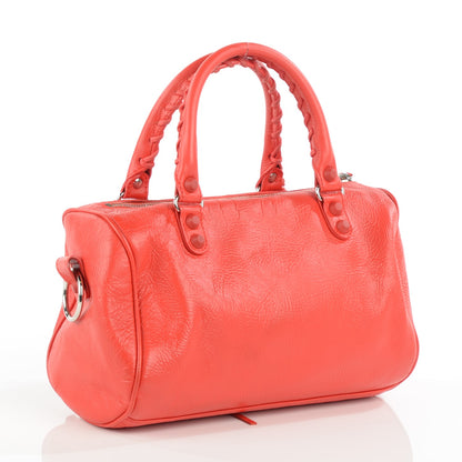 Balenciaga Matte Goatskin Rubber Covered Classic Hardware Mini Twiggy Rouge Coquelicot Rouge Braise 3 of 14