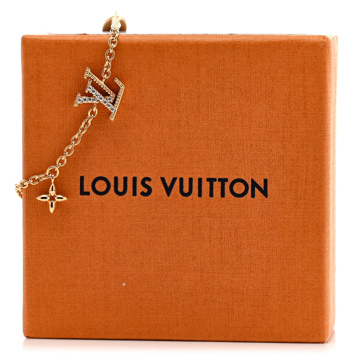 Louis Vuitton Metal Crystal LV Iconic Bracelet Gold 6 of 6