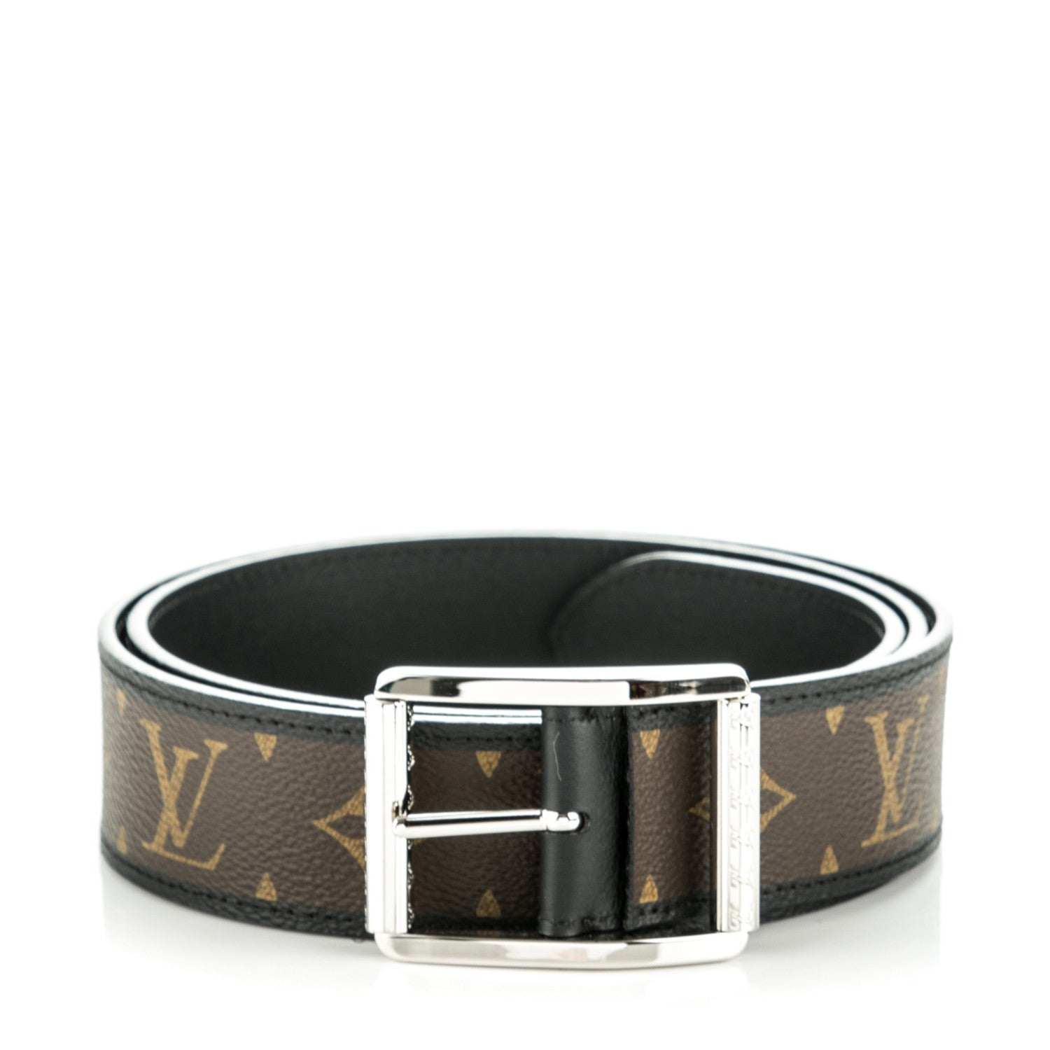 Louis Vuitton Mens Monogram Macassar Reverso 40mm Belt 95 38 1 of 5