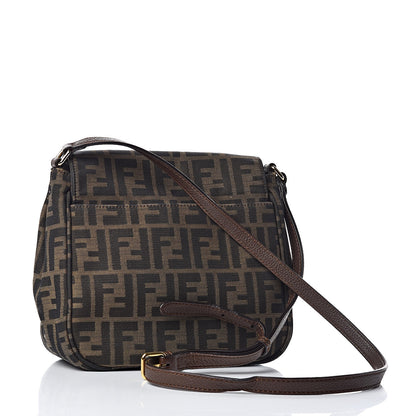 Fendi Zucca Vitello Artic Small Messenger Bag Tobacco Castagna 3 of 11