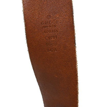 Gucci Faded Calfskin Double G 40mm Belt 90 36 Cuir 3 of 4