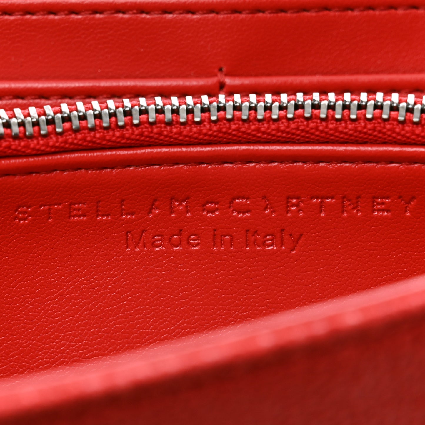 Shaggy Deer Falabella Flap Wallet Red