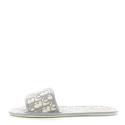 Christian Dior Velvet Oblique Chez Moi Sandal 41 Grey Stone 1 of 10