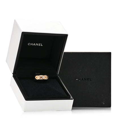 Chanel 18K Yellow Gold Diamond Small Coco Crush Ring 59 8.75 7 of 7